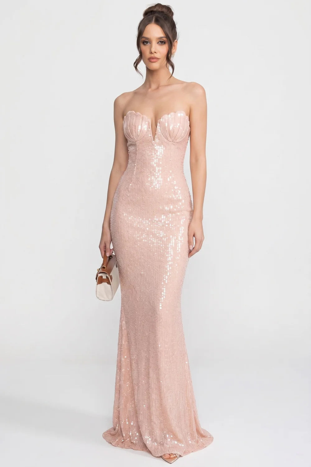 Vestido Brilho em Paetê e Modelagem Sereia
