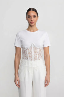 Blusa com Aplicação de Renda