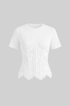 Blusa com Aplicação de Renda