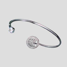Bracelete Árvore da Vida com Cristais de Zircônia